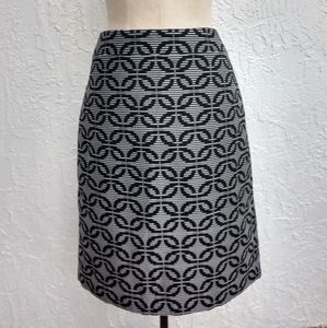 Ann Taylor Pencil Skirt Black and White